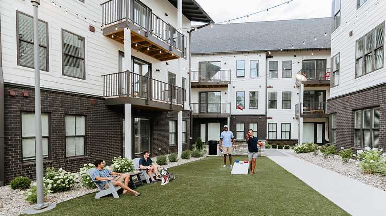 Courtyard with Outdoor Games