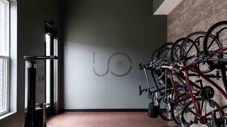 Cycle Hub with Indoor Storage and Repair Center