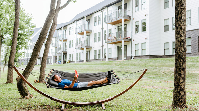 Creekside Hammocks and Outdoor Lounge Areas