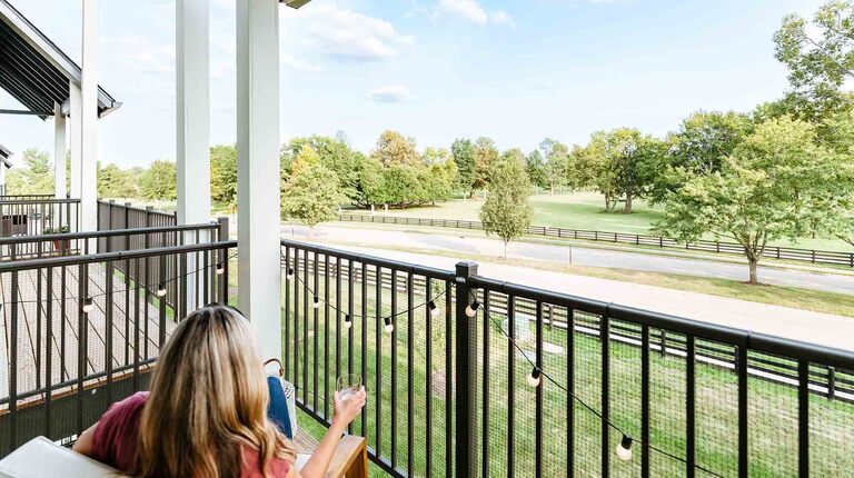 Balcony View of Historic Oxmoor Farm