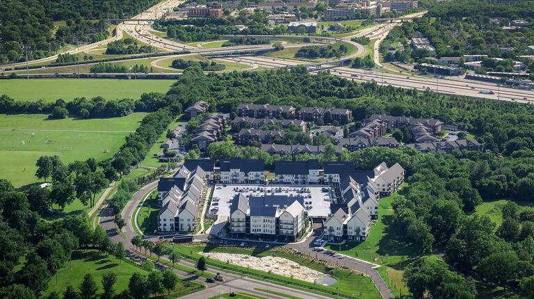 Aerial View of Grounds and Surrounding Area